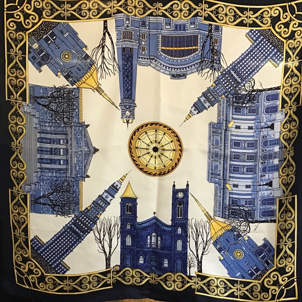 Cecy Jones 100% silk scarf